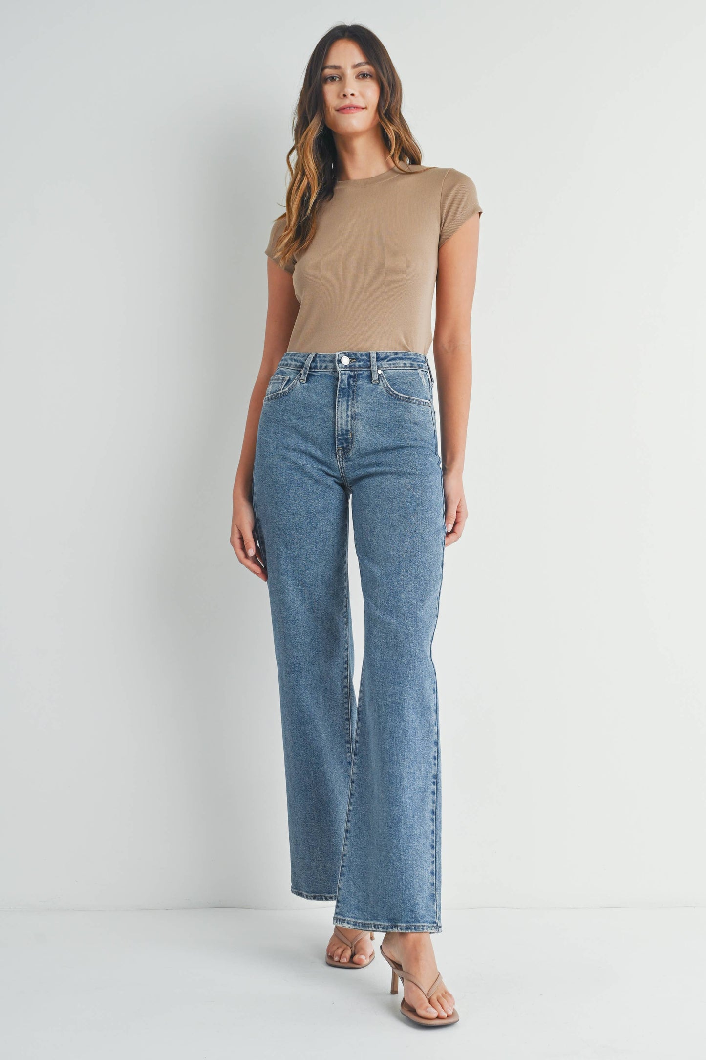 Longer Length Wide Leg Denim