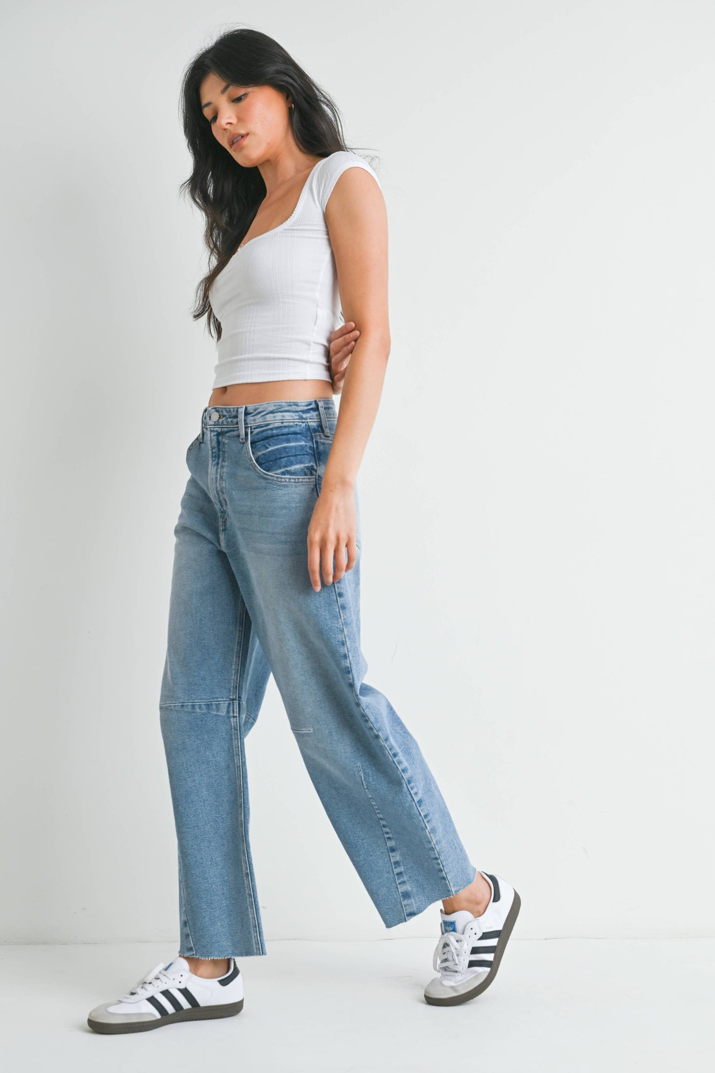 Barrel Jean w/Seams