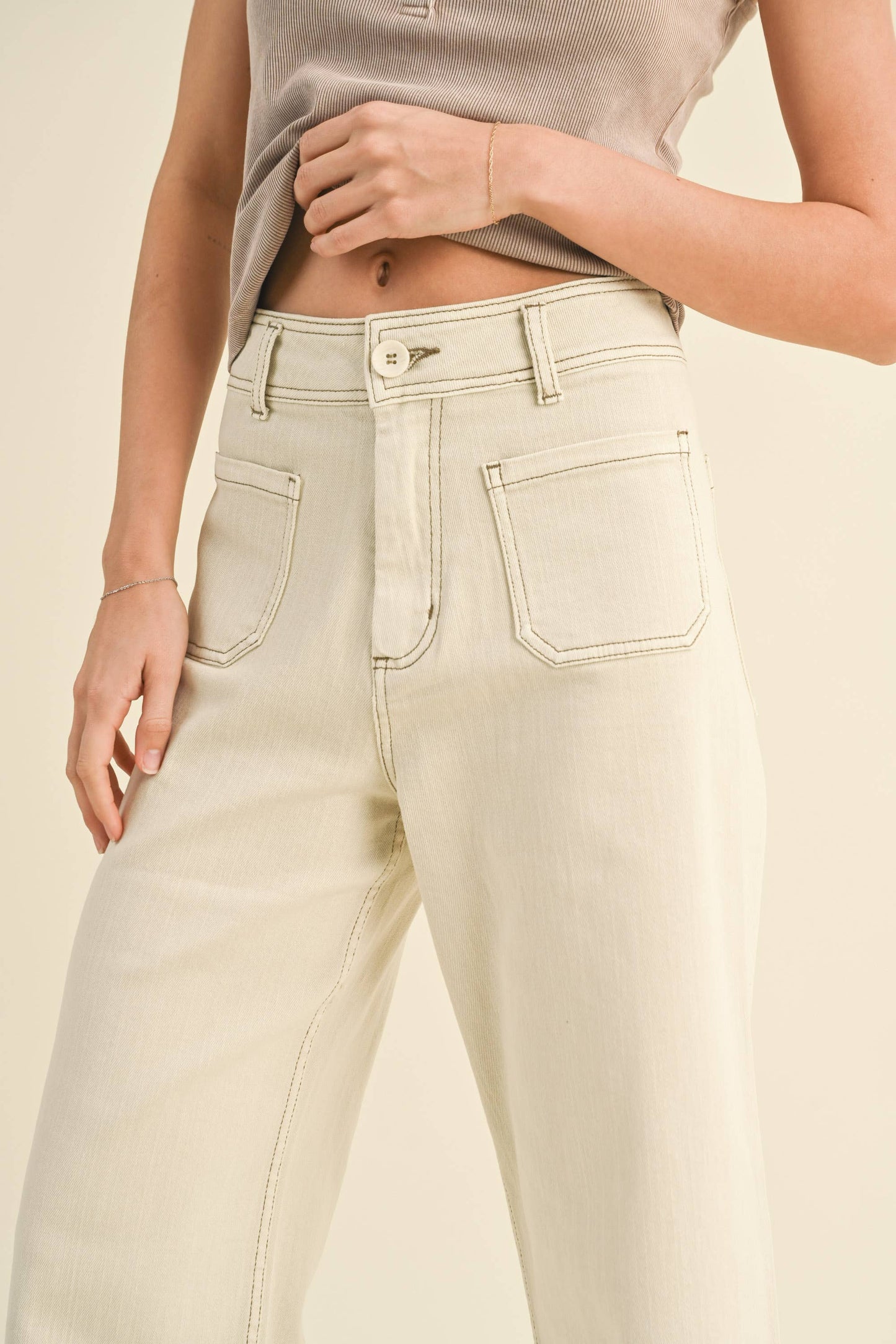 Mimi Straight Wide Leg Pants