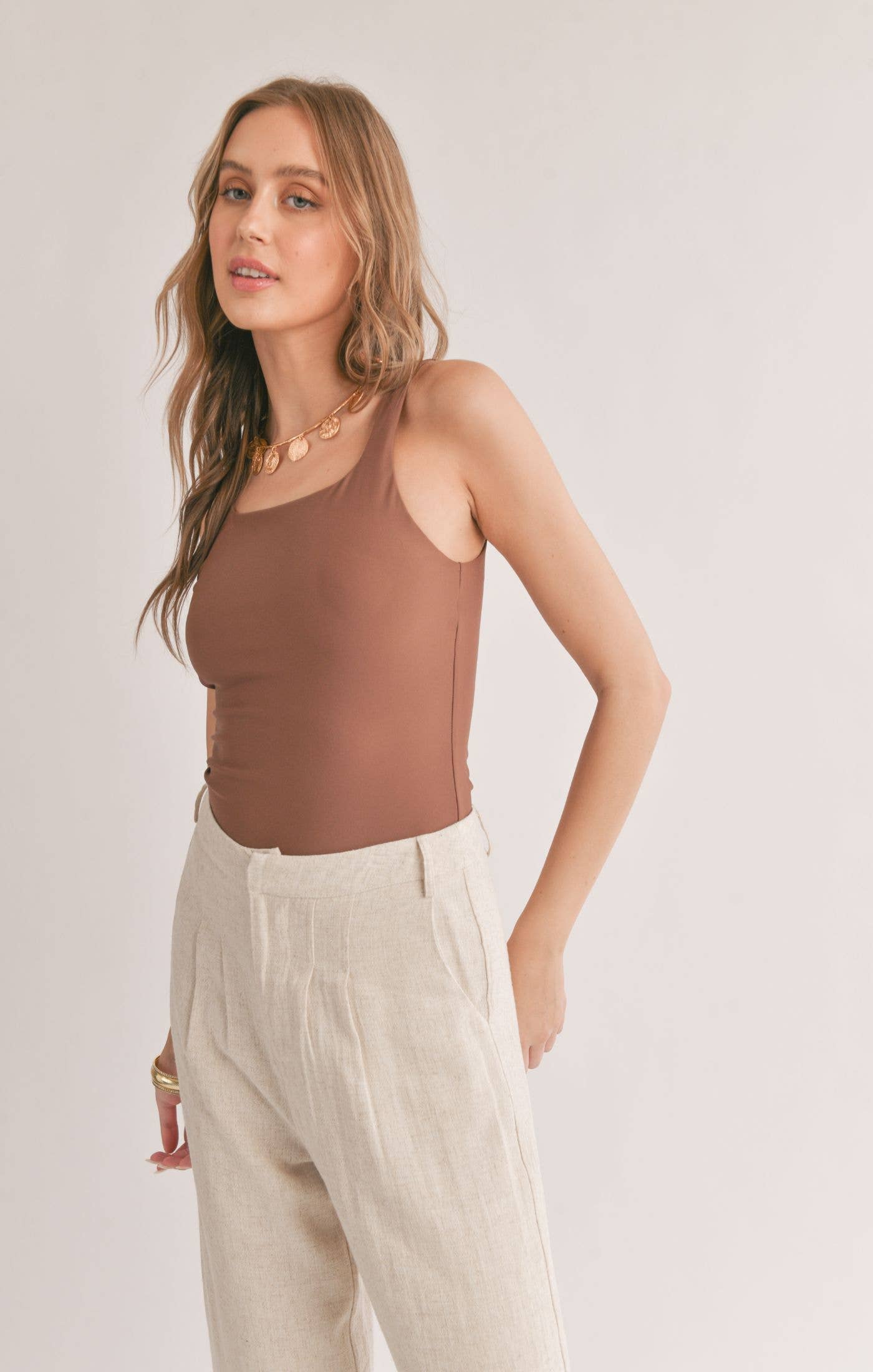 Mocha Sun Bath Swimmie/Bodysuit