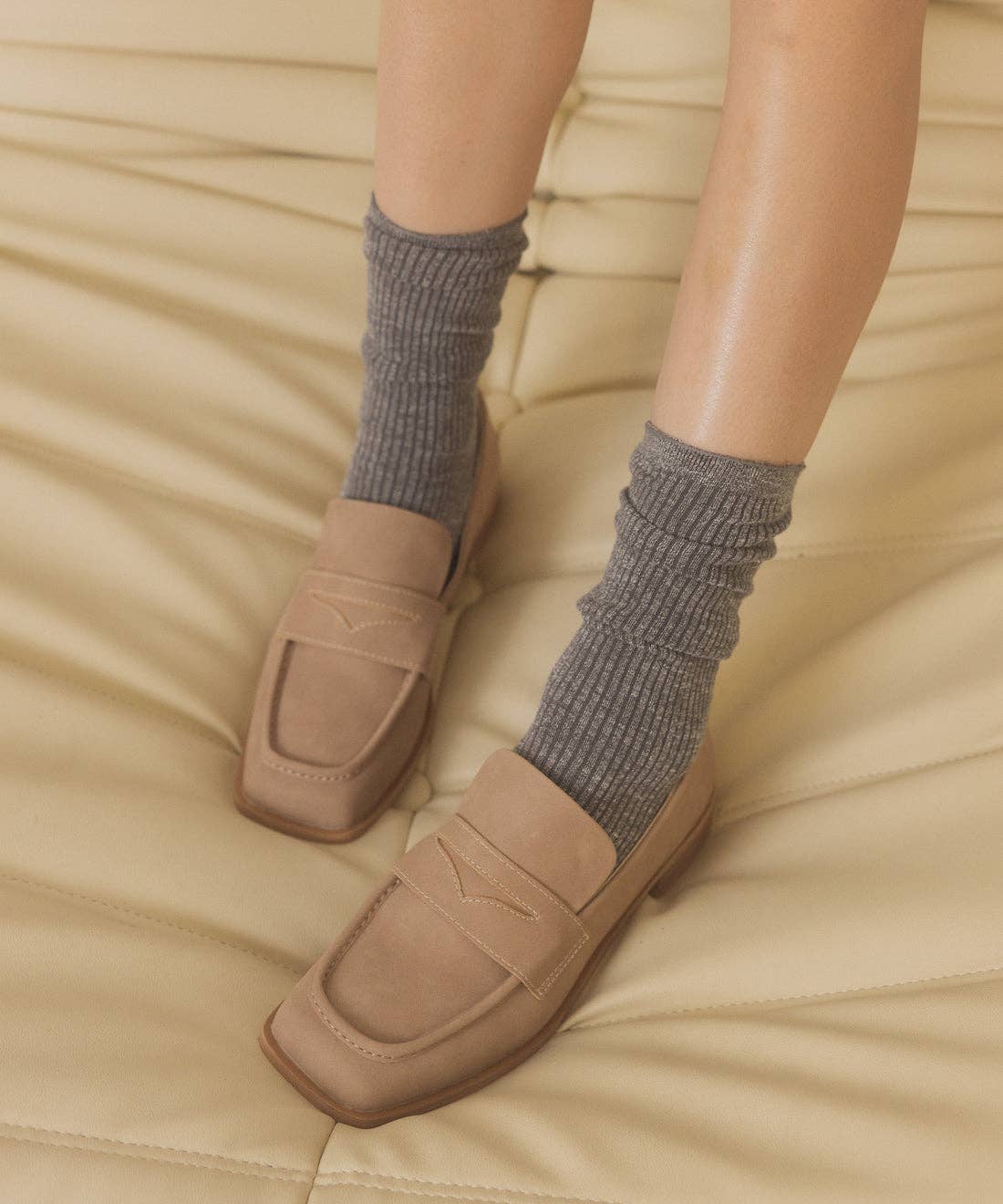 The June | Classic Square Toe Penny Loafer