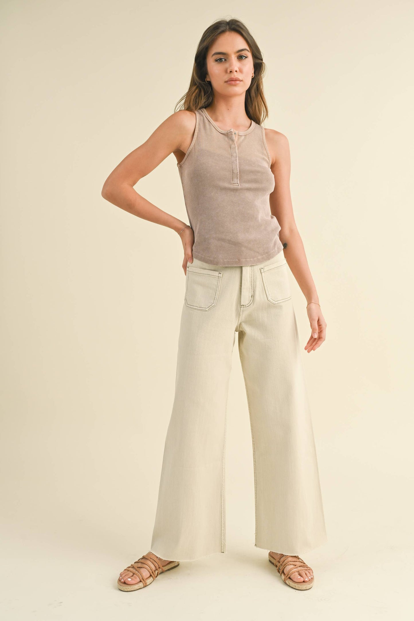 Mimi Straight Wide Leg Pants