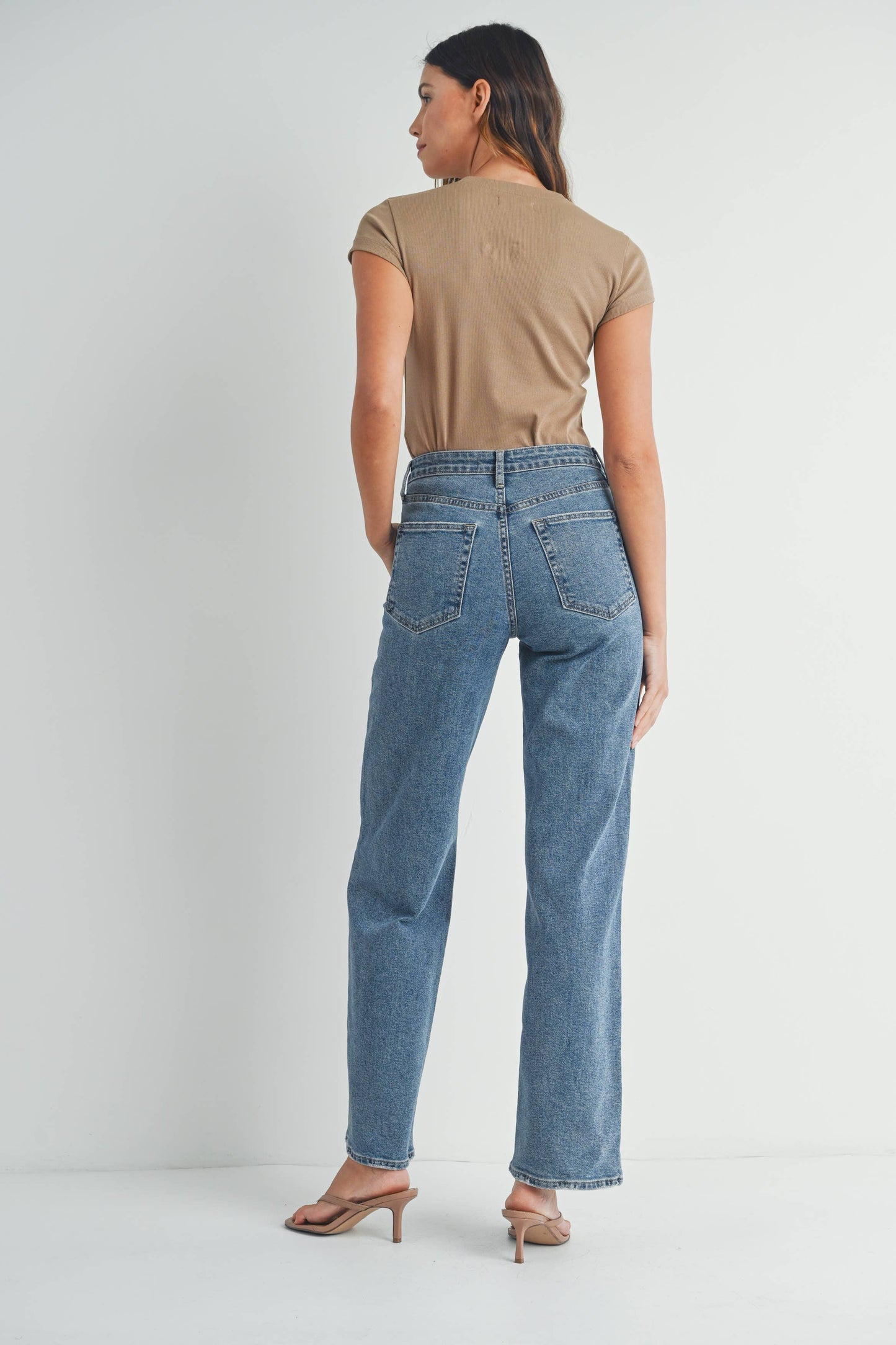 Longer Length Wide Leg Denim