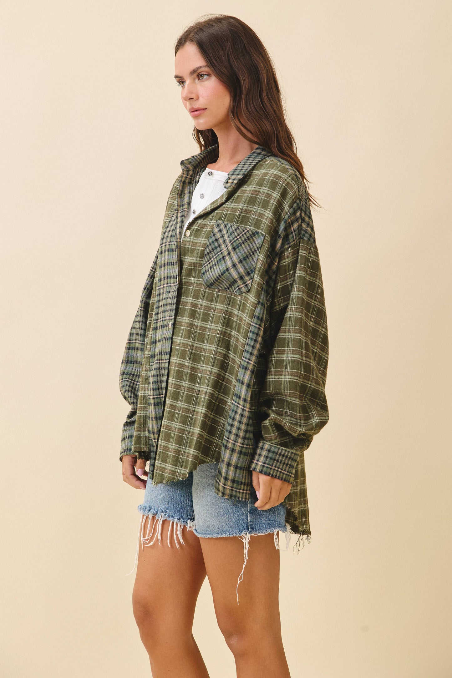 Kambrie Plaid Flannel Shirt