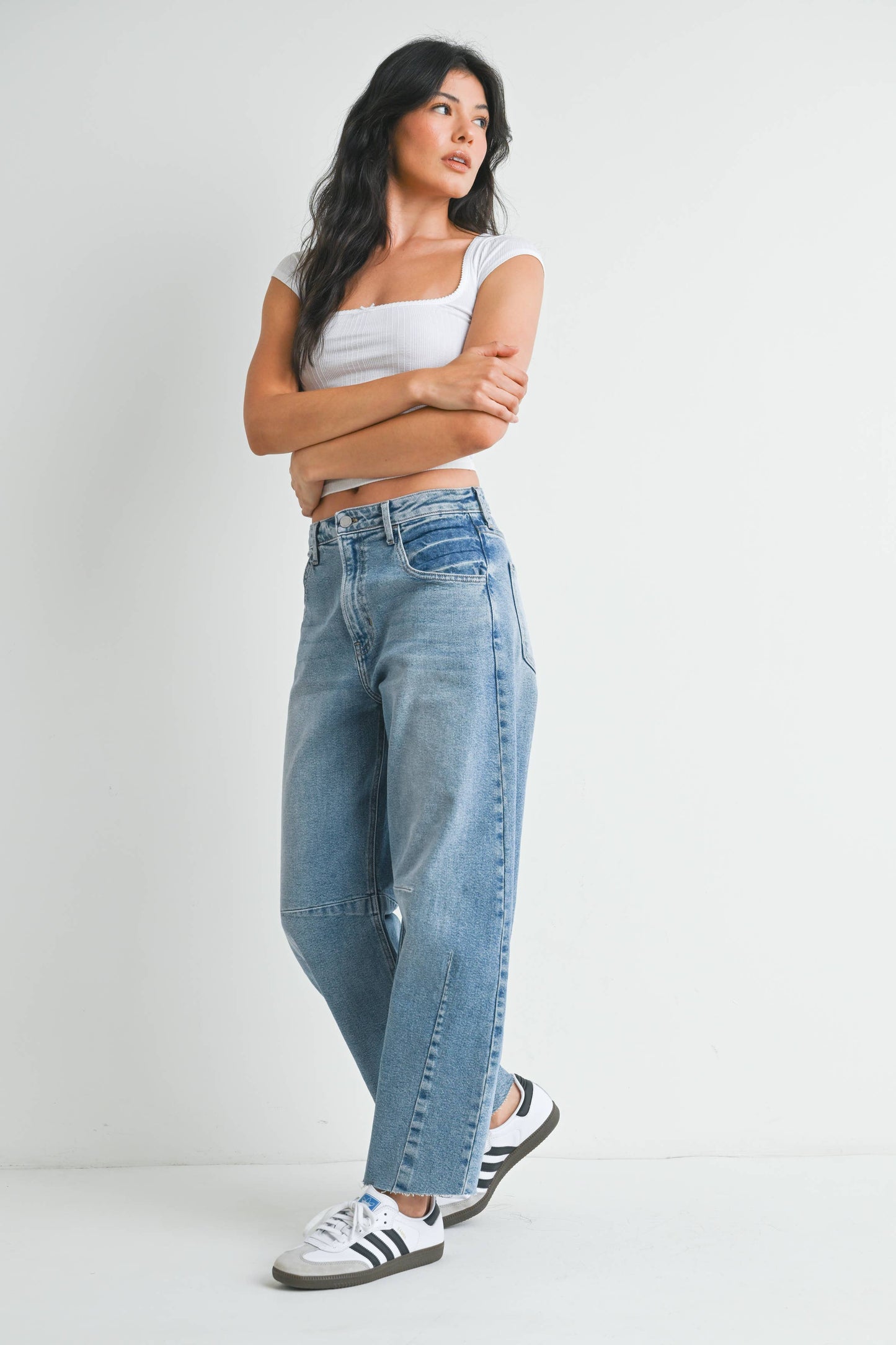 Barrel Jean w/Seams