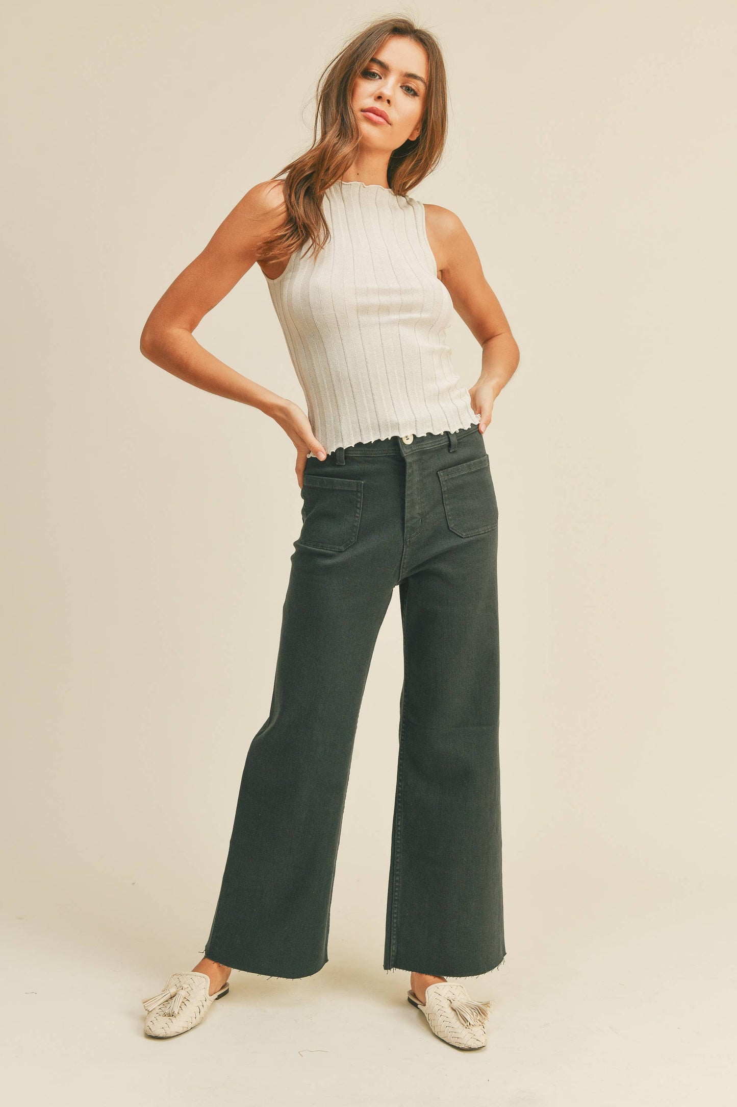 Mimi Straight Wide Leg Pants