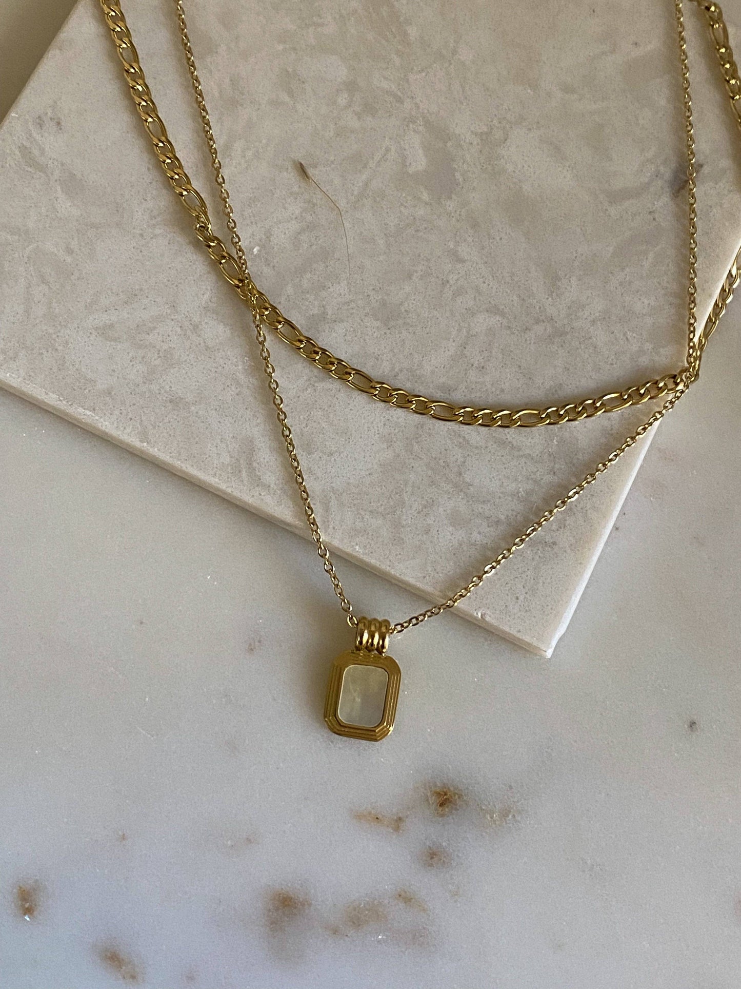 Charlotte Necklace Set in White