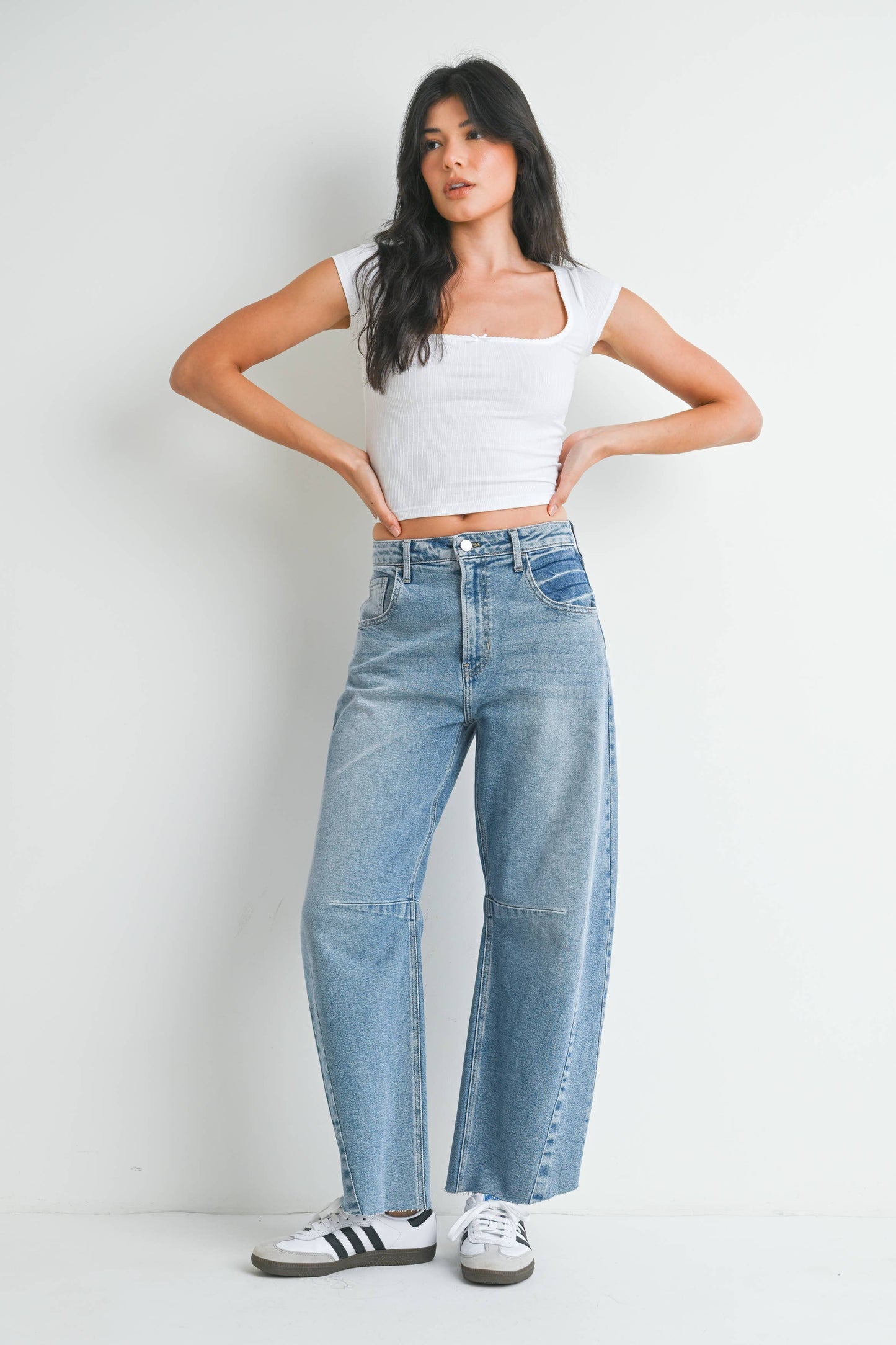 Barrel Jean w/Seams