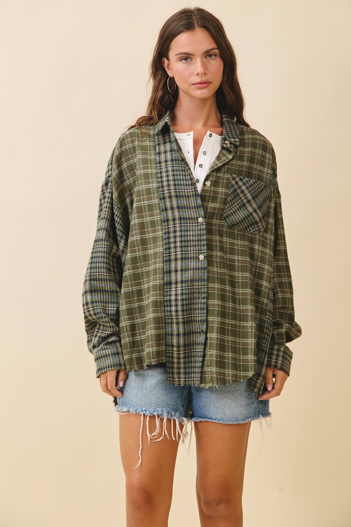 Kambrie Plaid Flannel Shirt