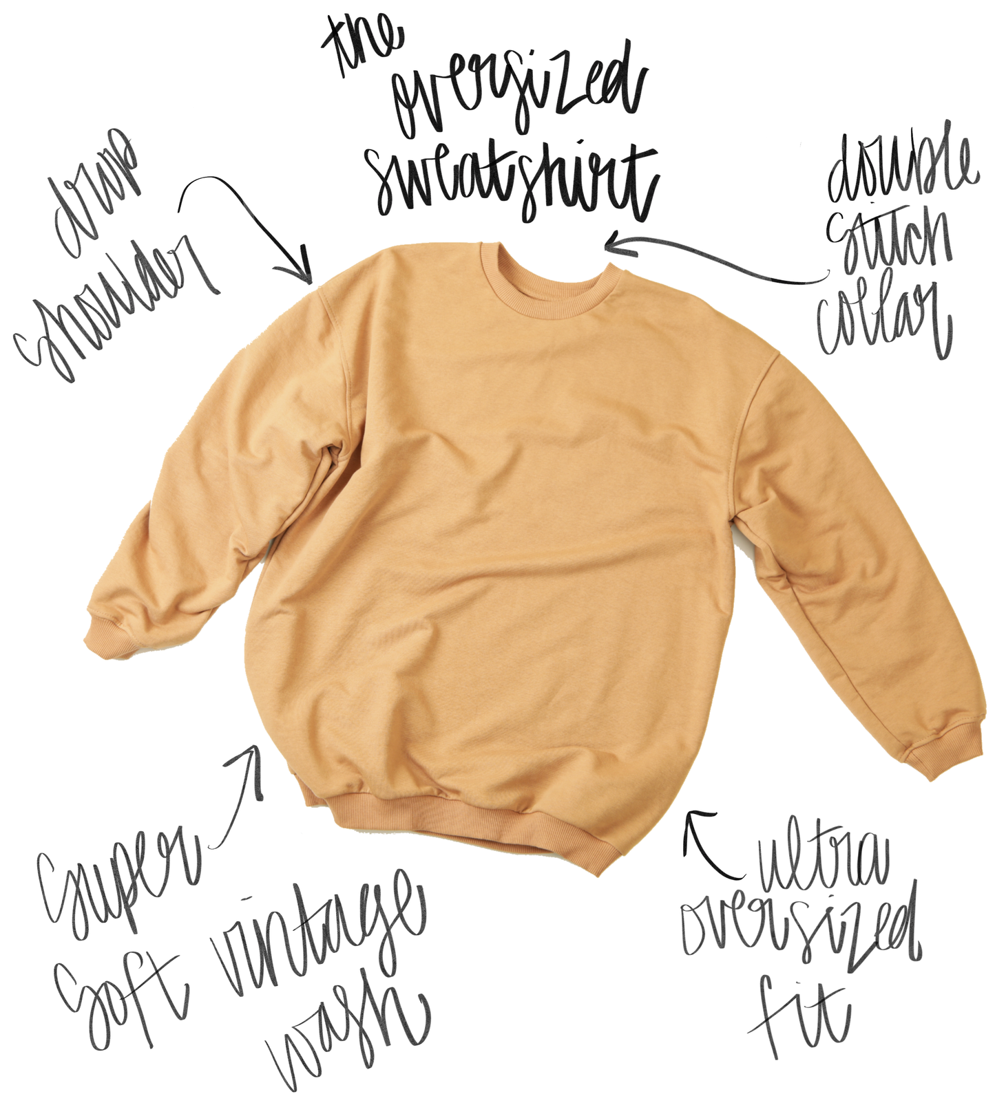 Lake Daze, Summer Oversized 90's Sustainable Sweatshirt