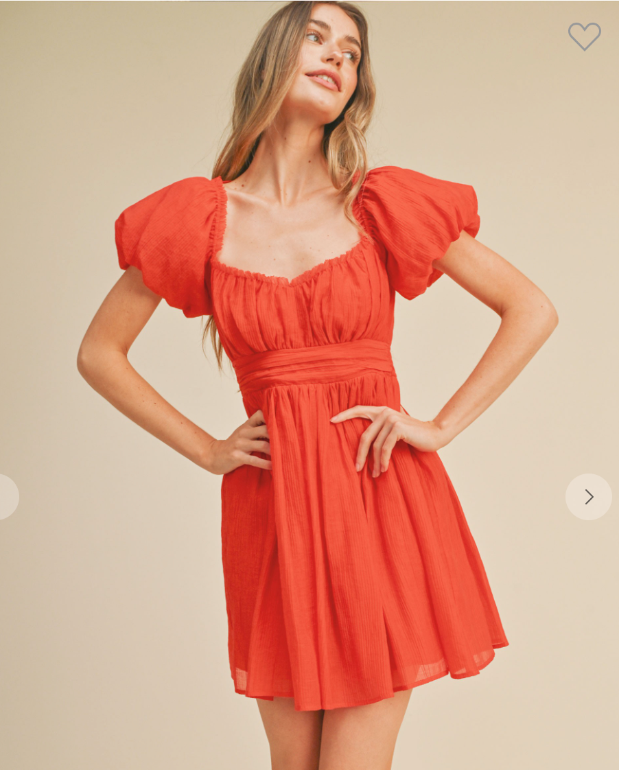 The Lovers Puff Sleeve Dress