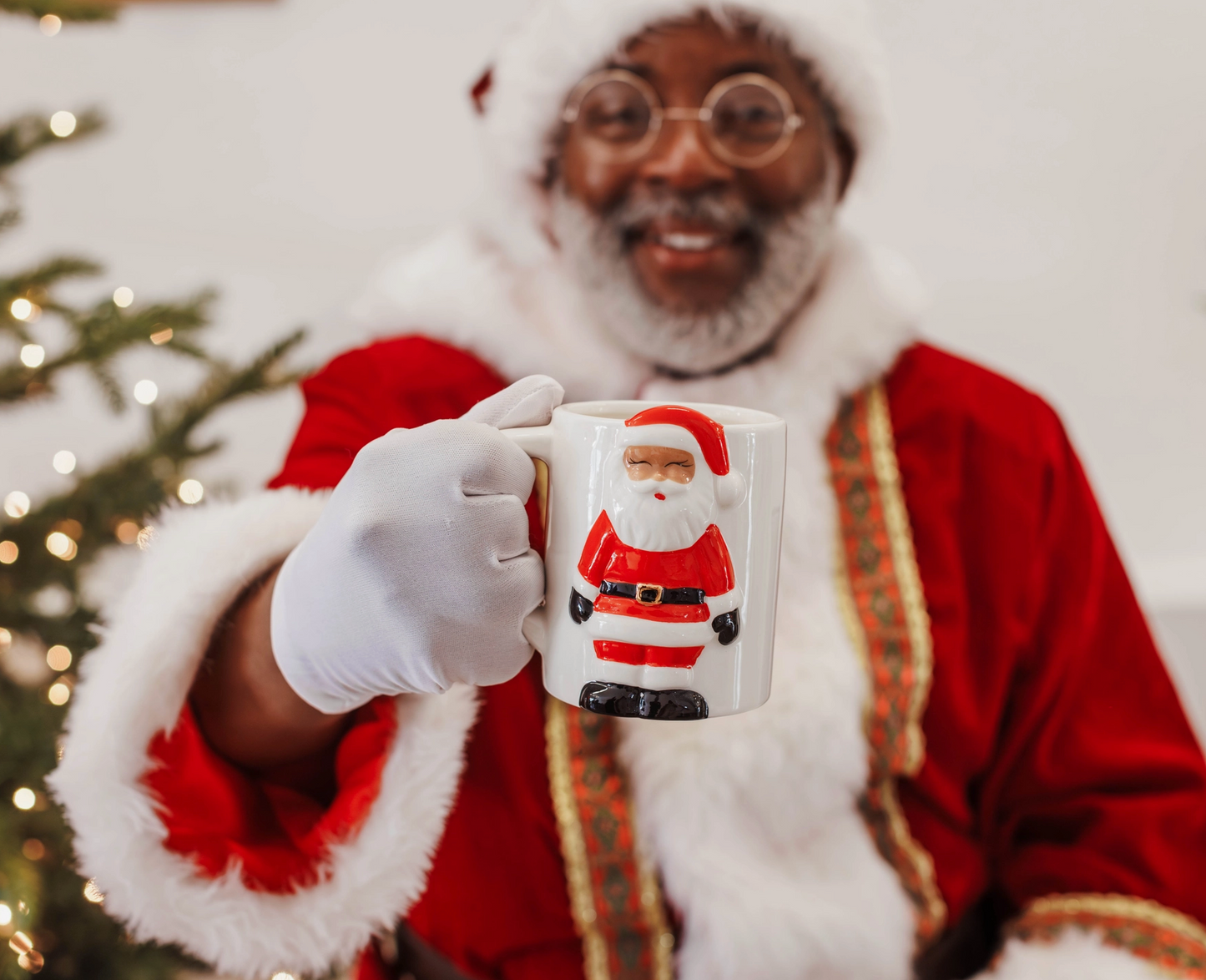 Holly Jolly Santa Mug