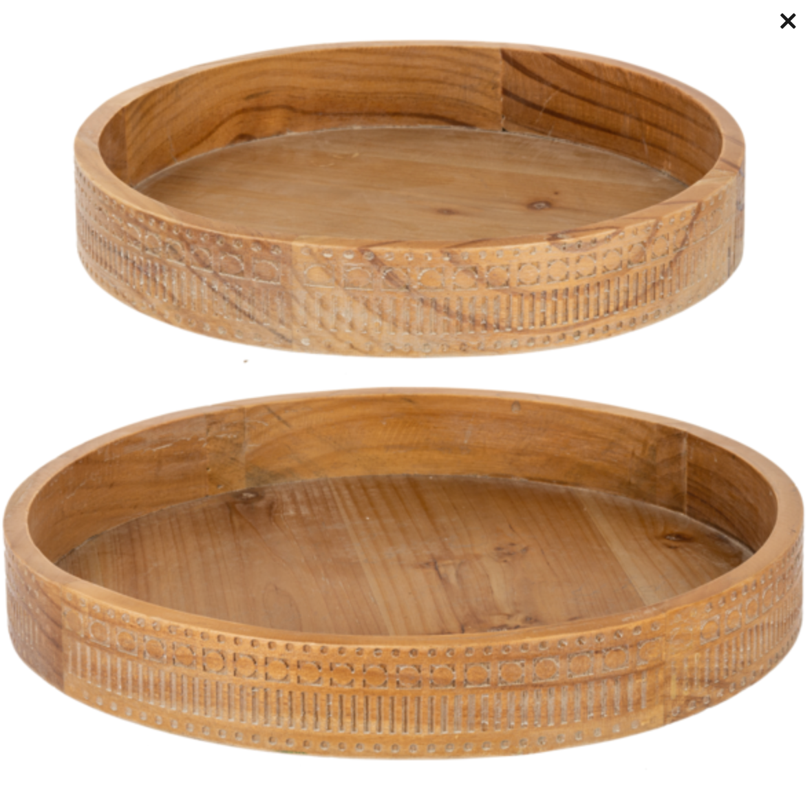 Carved Geo Tray