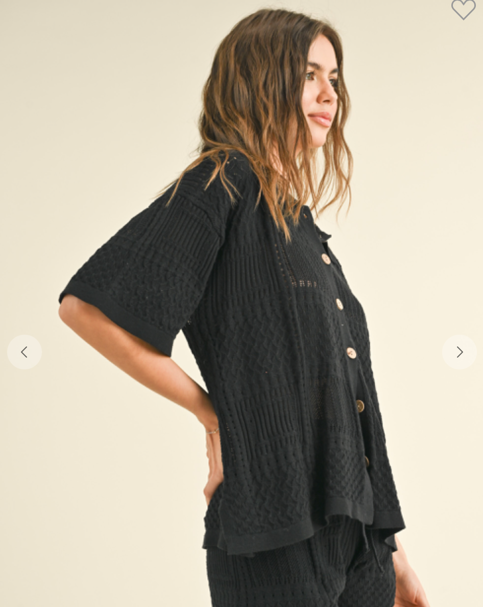 The Beverly Knit Button Up
