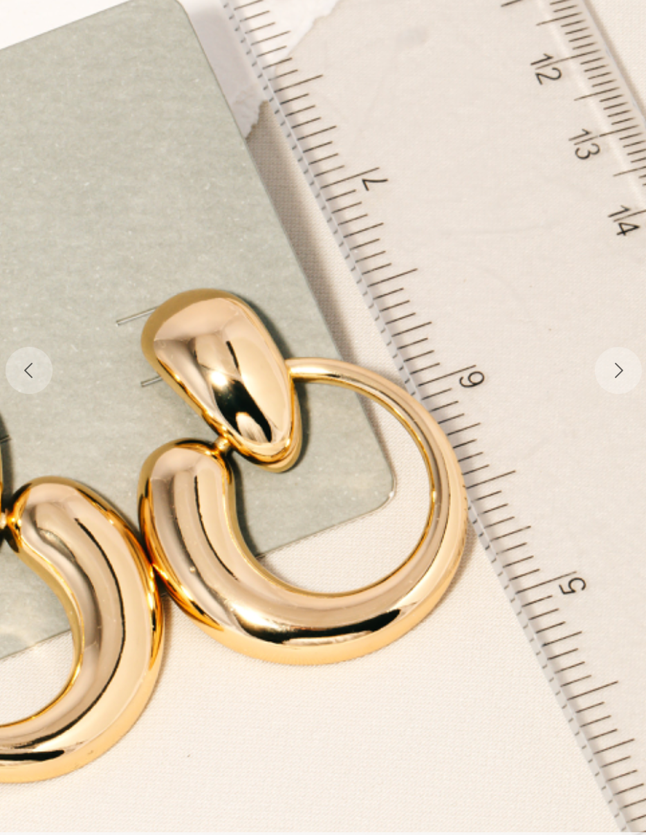 Metallic Abstract Earrings