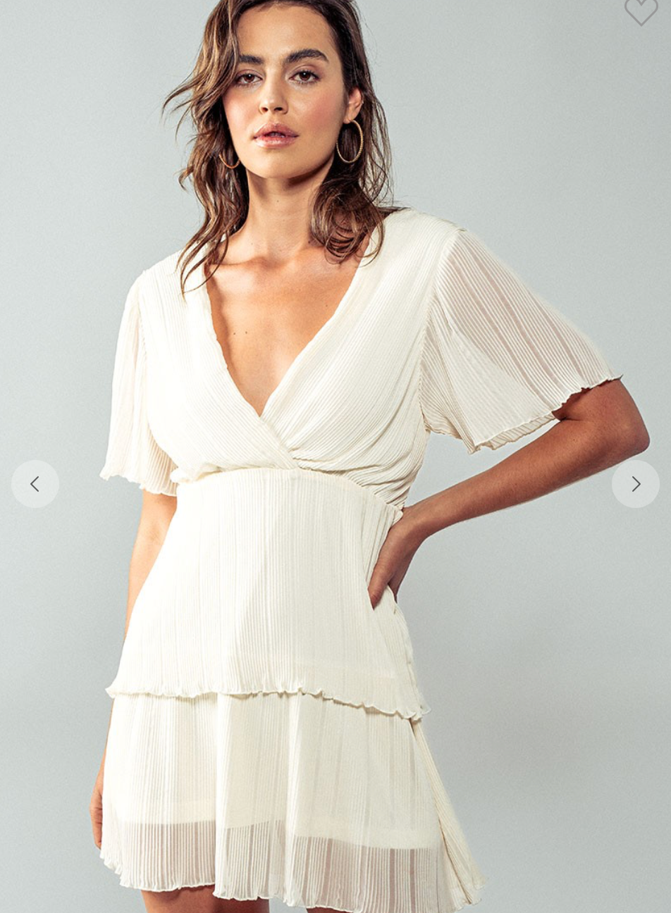 Swaying Petals Mini Dress