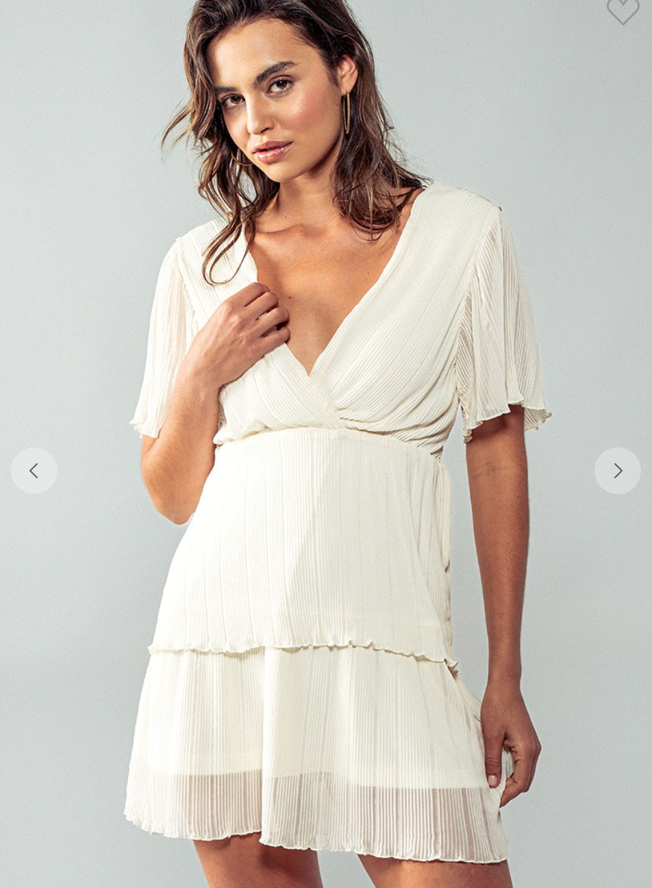 Swaying Petals Mini Dress