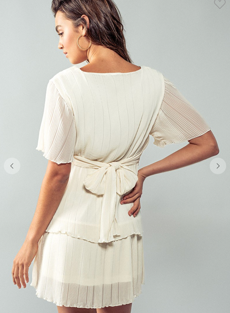 Swaying Petals Mini Dress