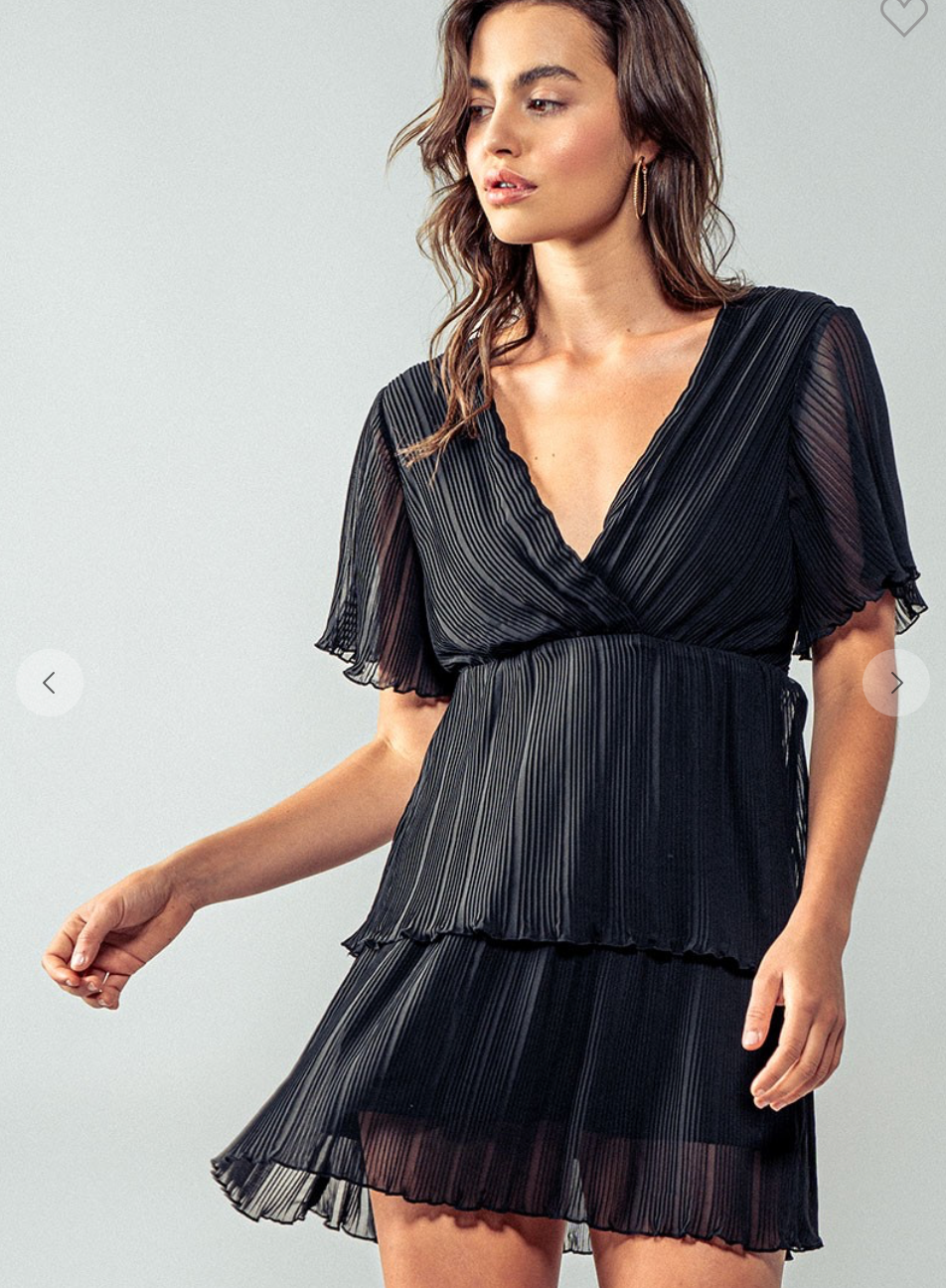 Swaying Petals Mini Dress