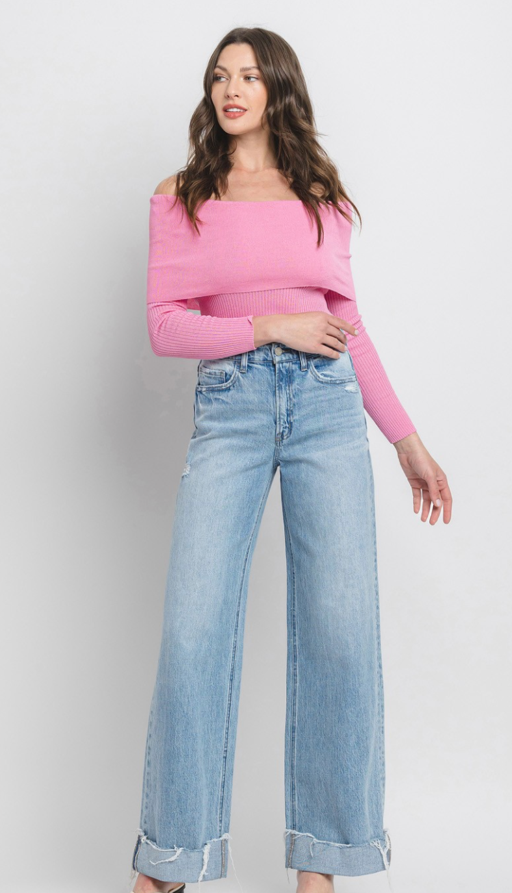 The Carly Cuff Baggy Denim