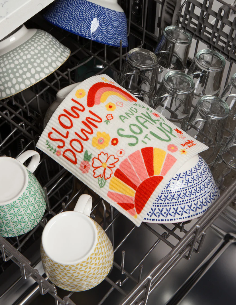 Slow Down Swedish Dishcloth