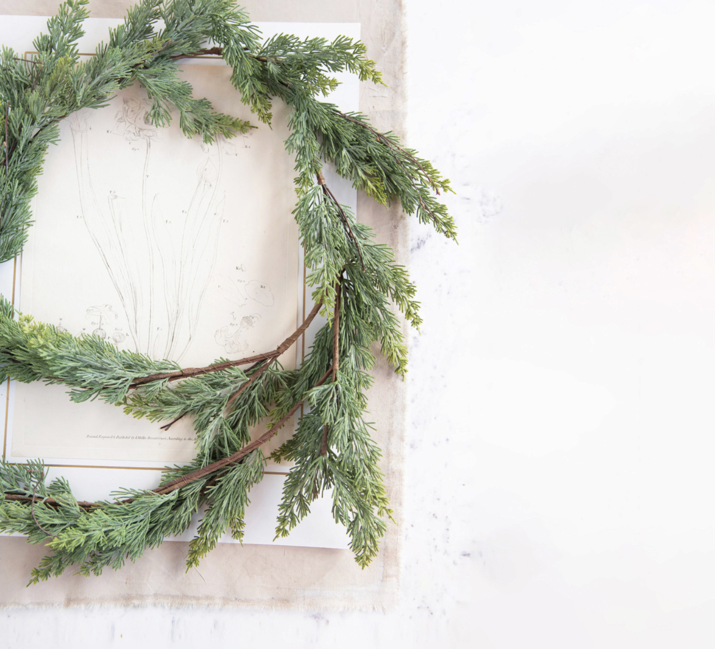 Faux Cedar Garland