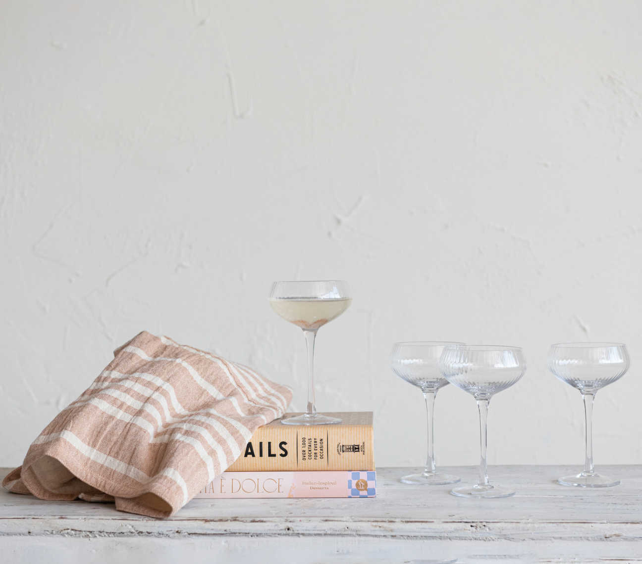 8oz Stemmed Coupe Glass Clear
