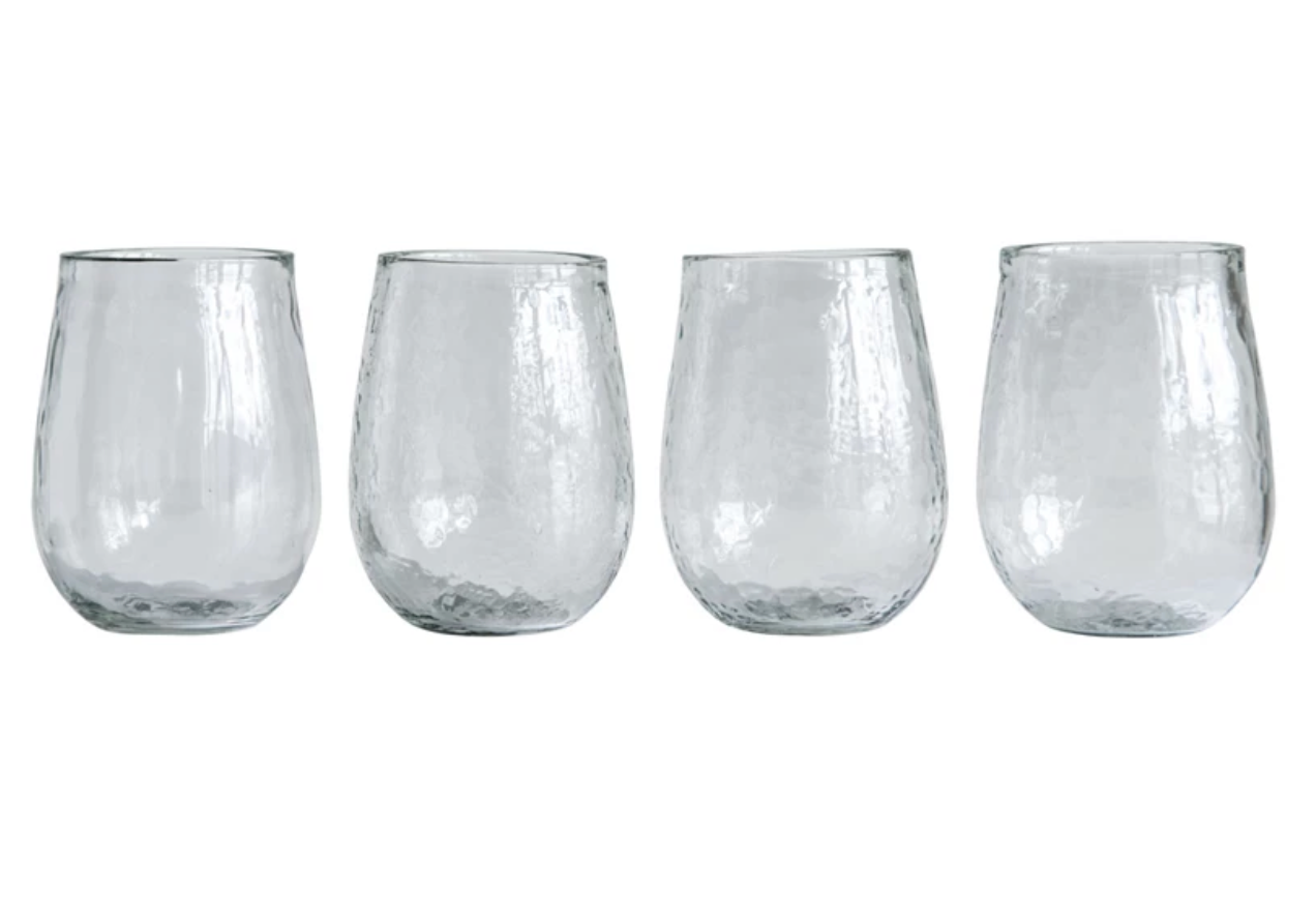 Recycled Glass Stemless Wine Glass