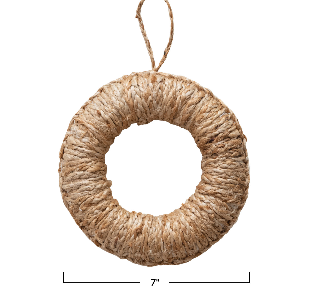 Woven Jute Trivet w/ Loop, Natural