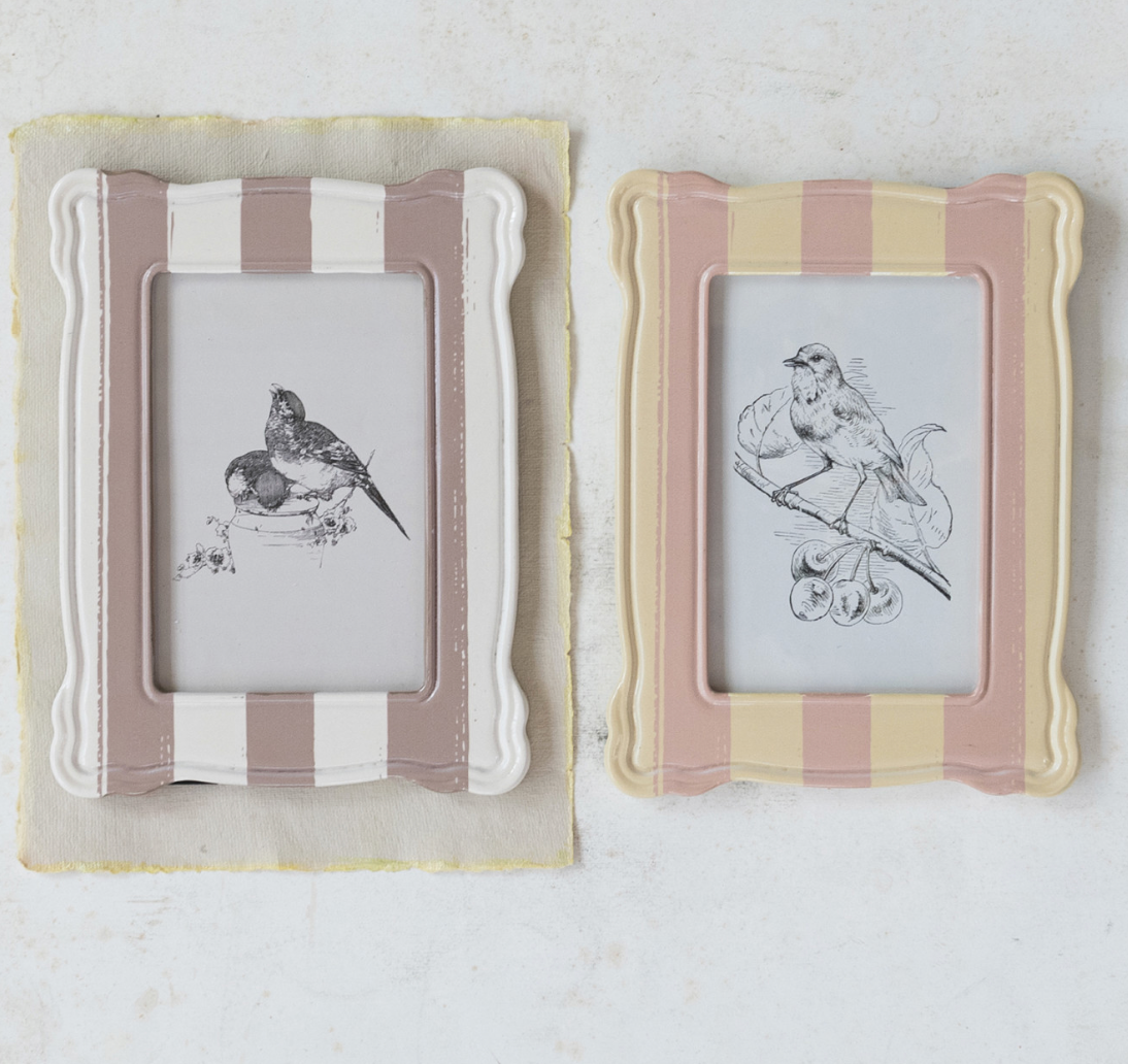 Resin Striped Frame (4x6)