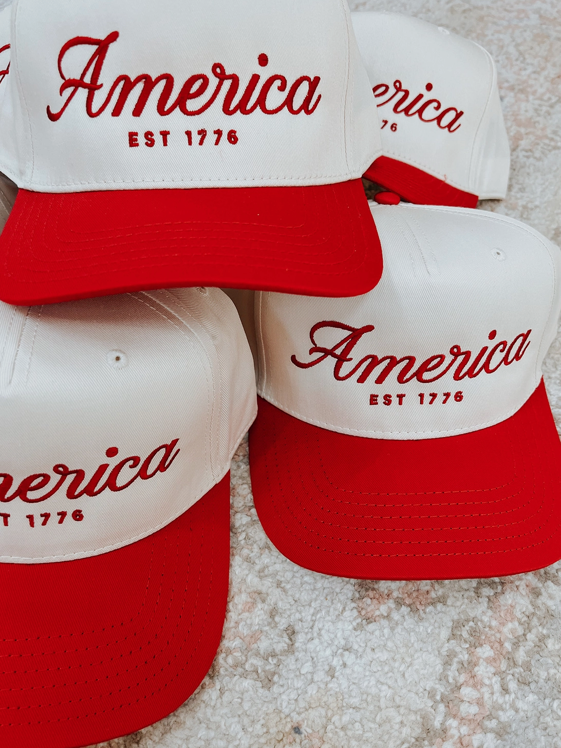 America Trucker Hat - Red