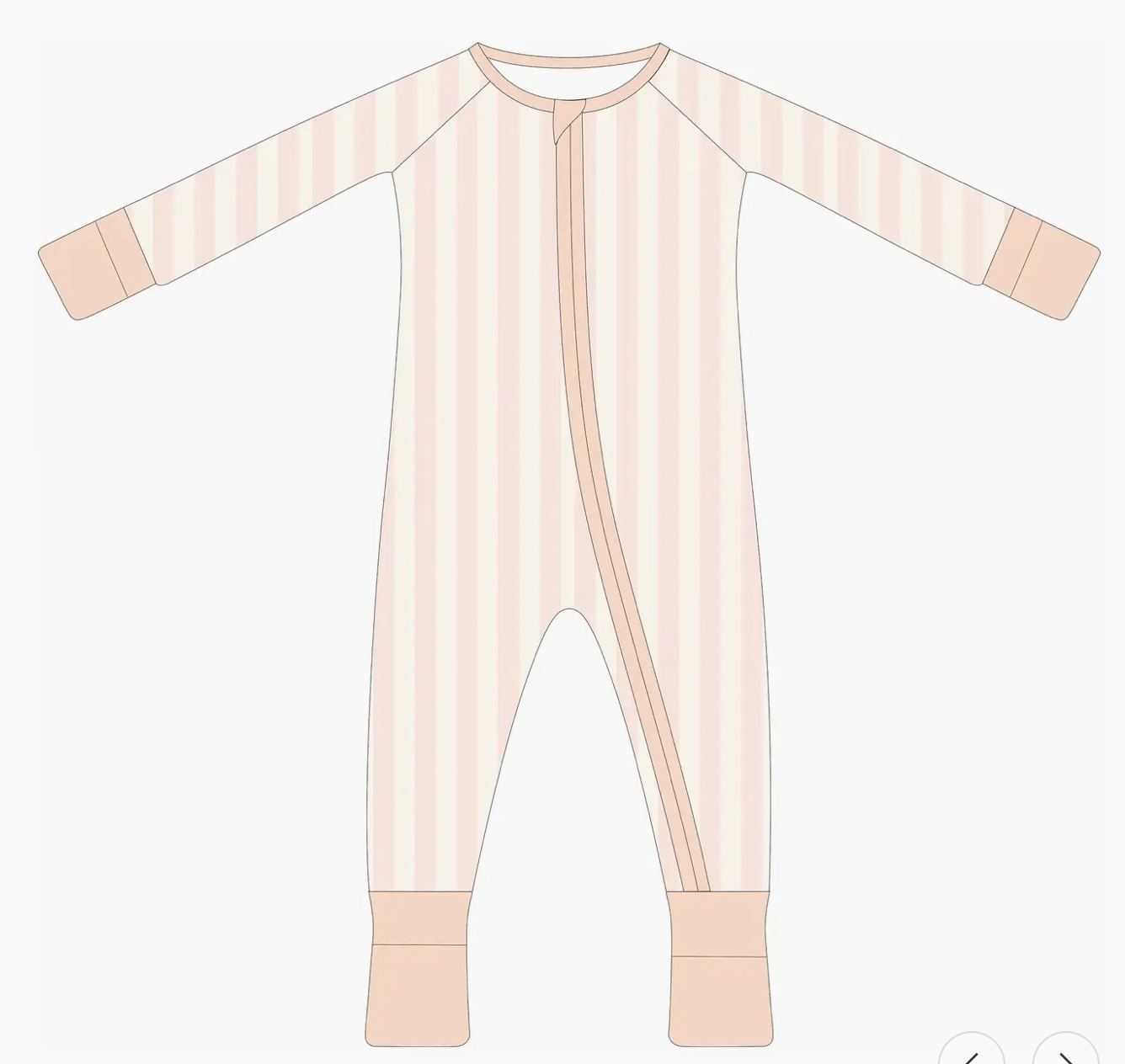 Pink Striped | Bamboo Baby Sleeper
