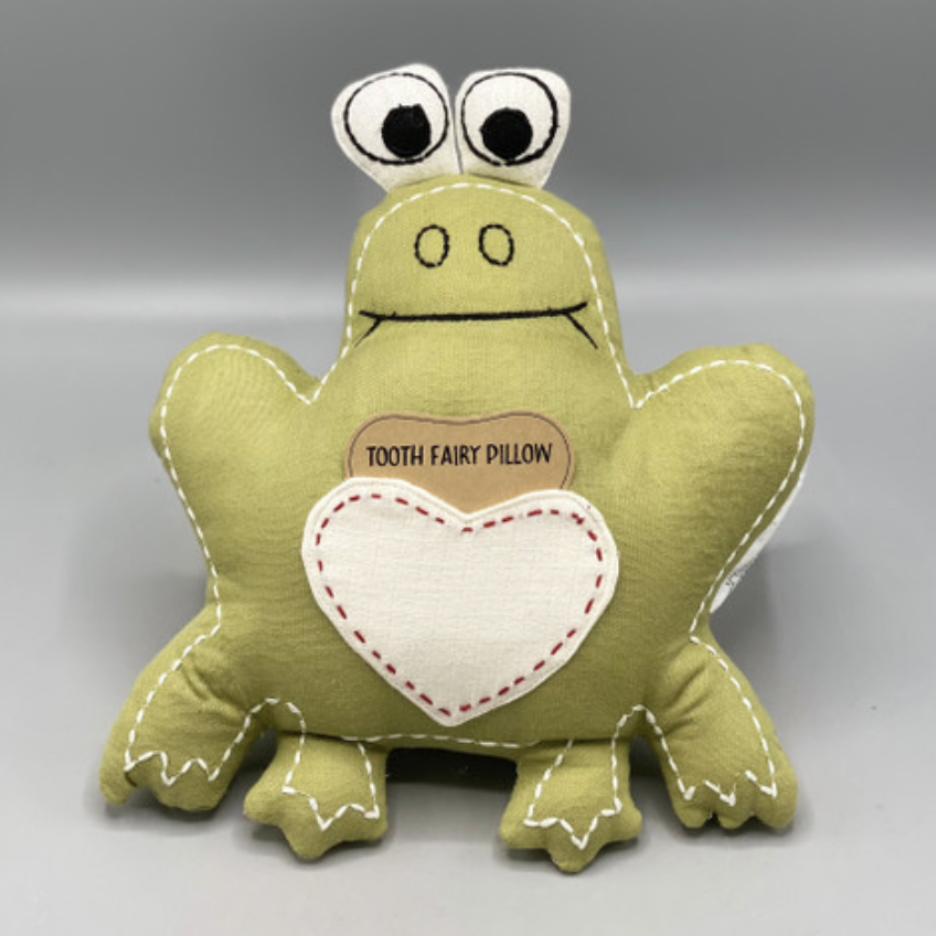 Cotton Double Cloth Frog Tooth Fairy Pillow