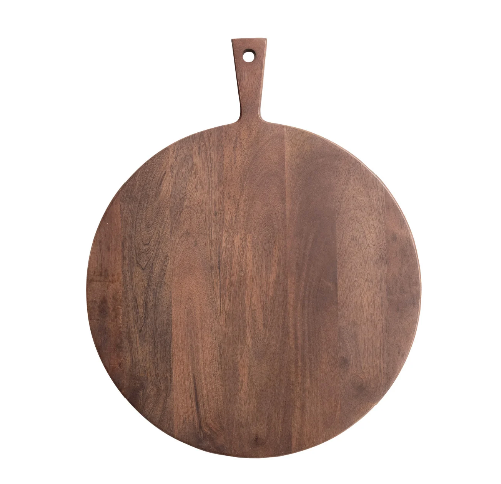 Mango Wood Cheese/Cutting Board Circle
