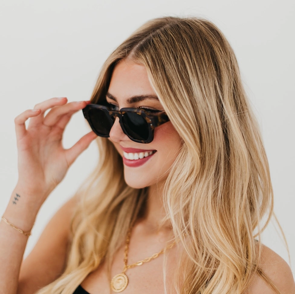 Blocky Square Retro Sunglasses