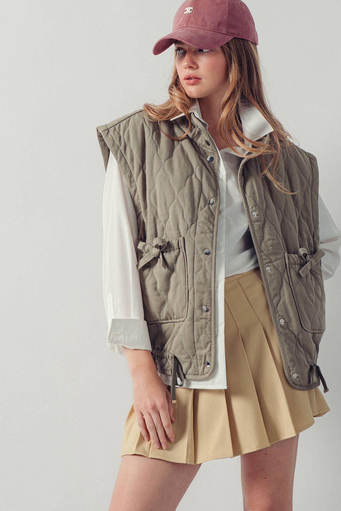 Vintage Washed Quilted Vest