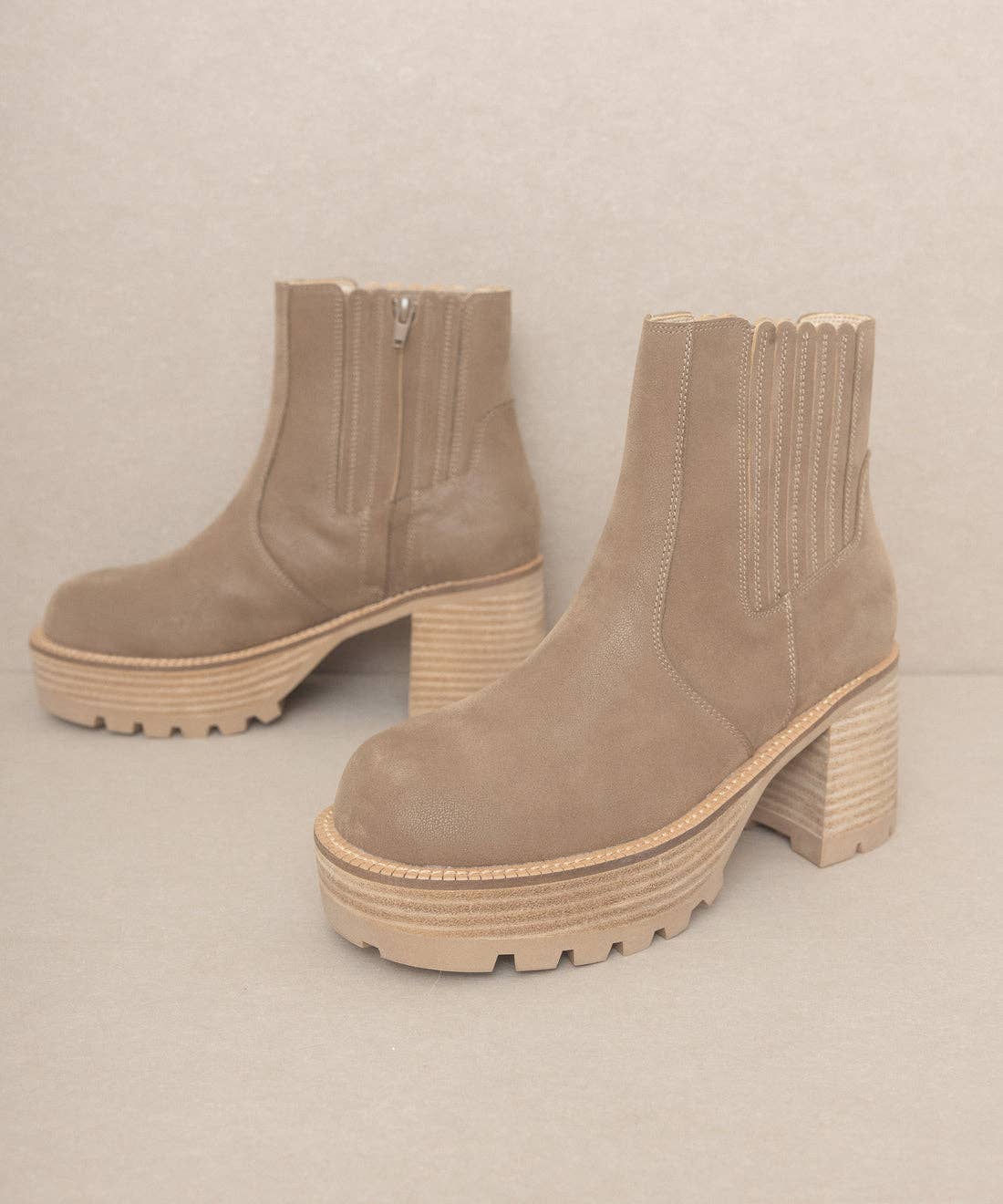The Aubrey | Platform Paneled Boots