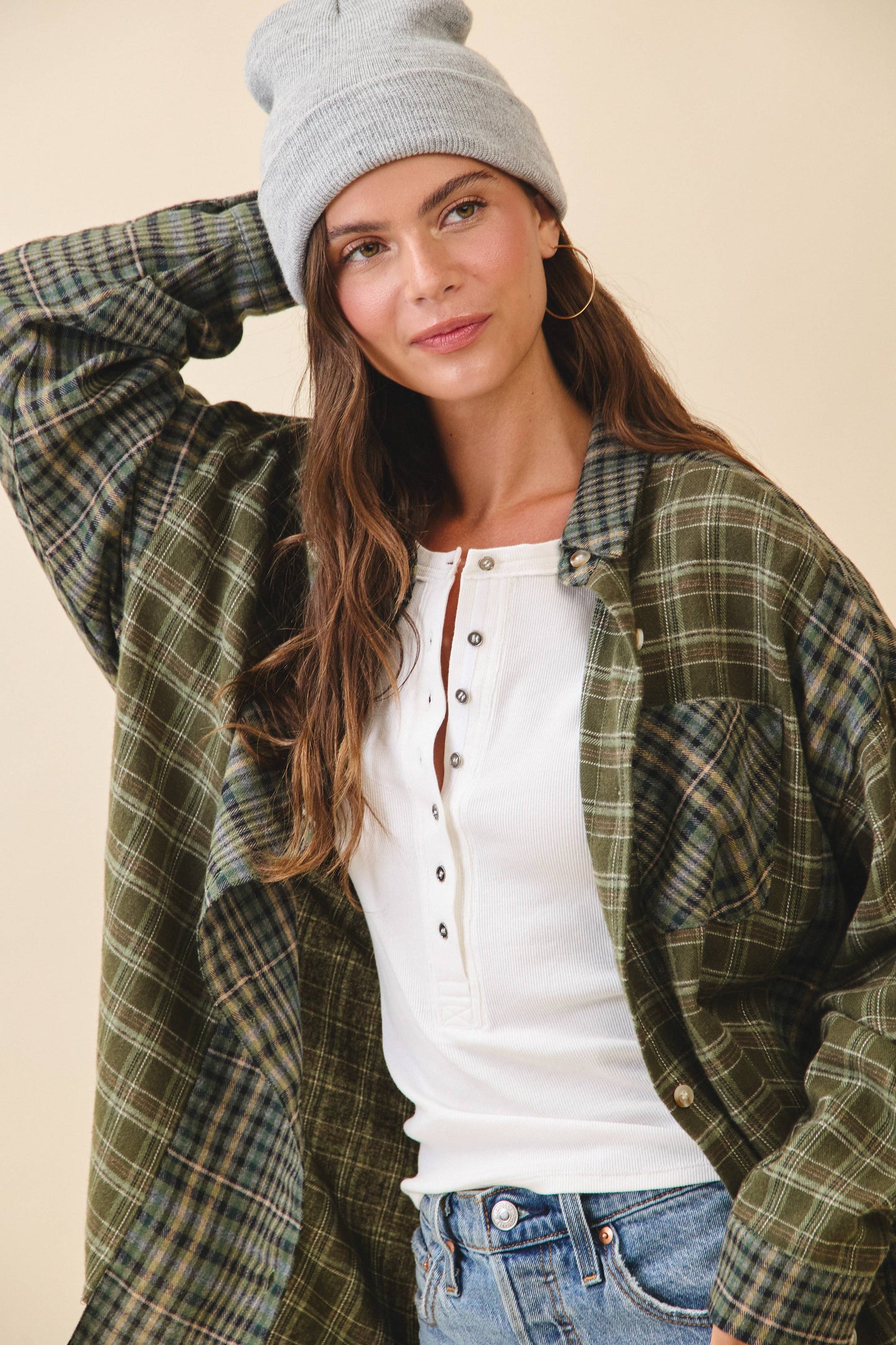 Kambrie Plaid Flannel Shirt