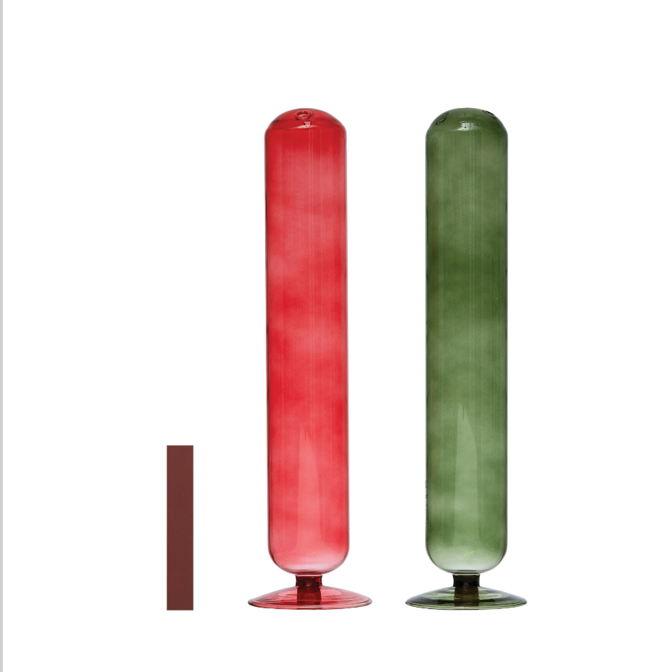Glass Fireplace Match Holder