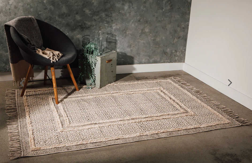Plaza Block Print 4x6 Rug