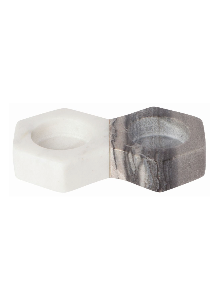 Divided Tray Marble White+Slat