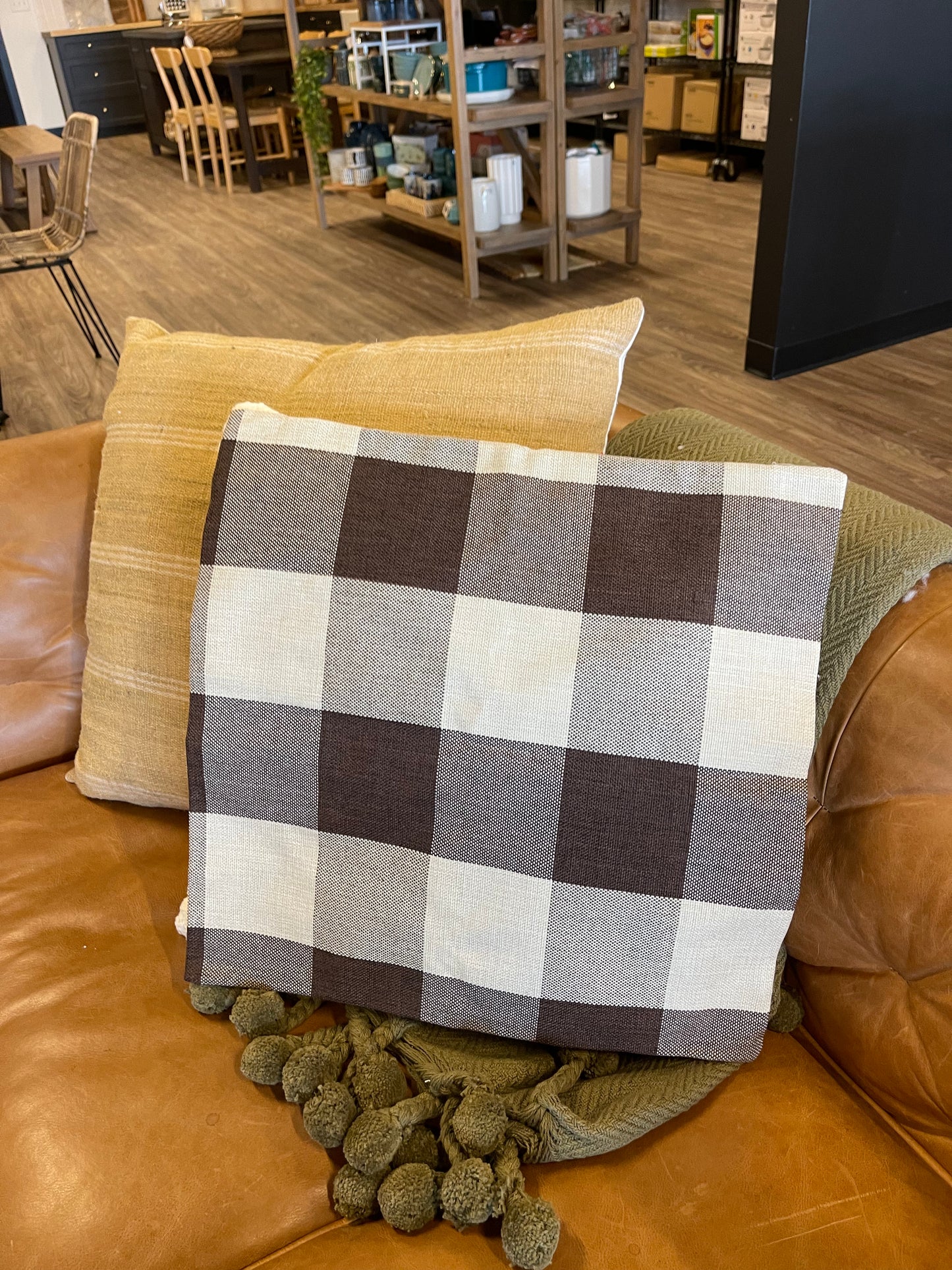 Plaid Pillow COVER