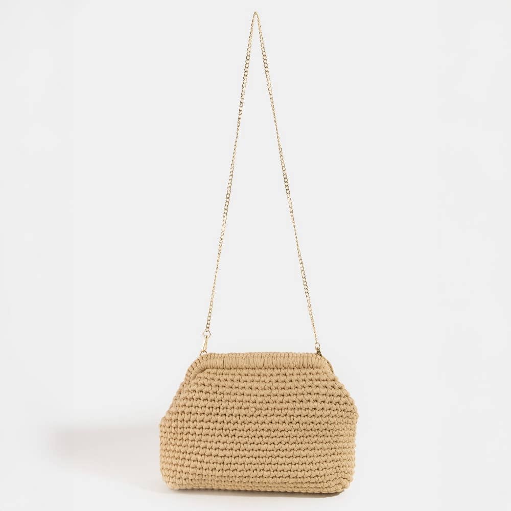 Braided Chain Strap Shoulder Bag
