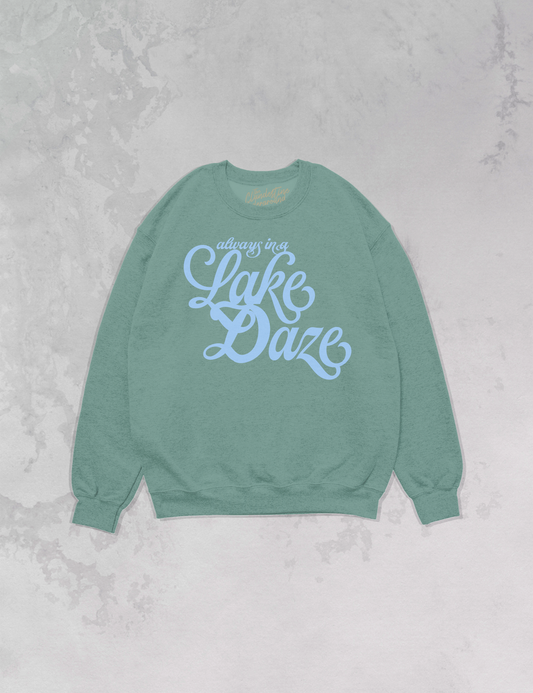 Lake Daze, Summer Oversized 90's Sustainable Sweatshirt
