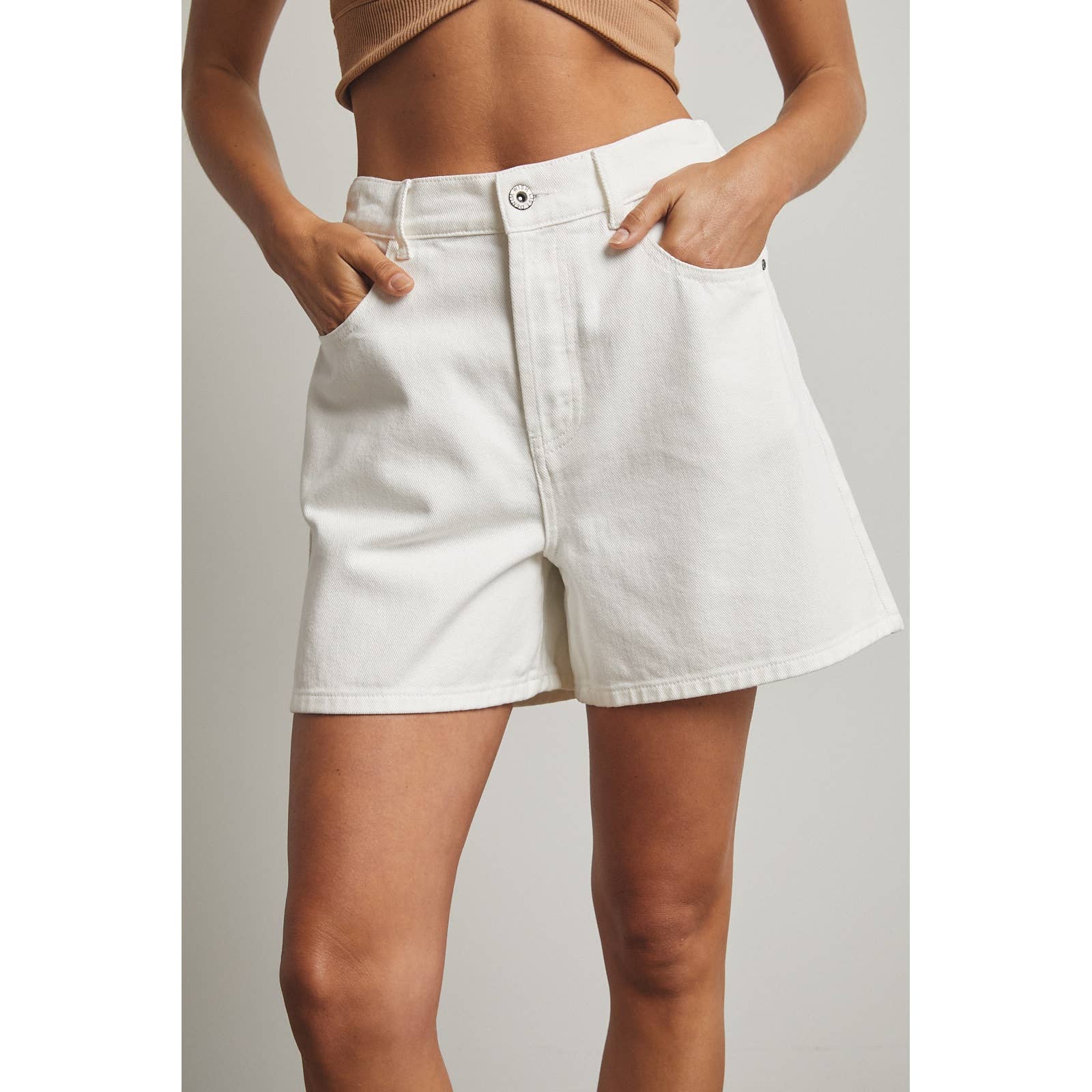 CLASSIC COTTON DENIM SHORTS