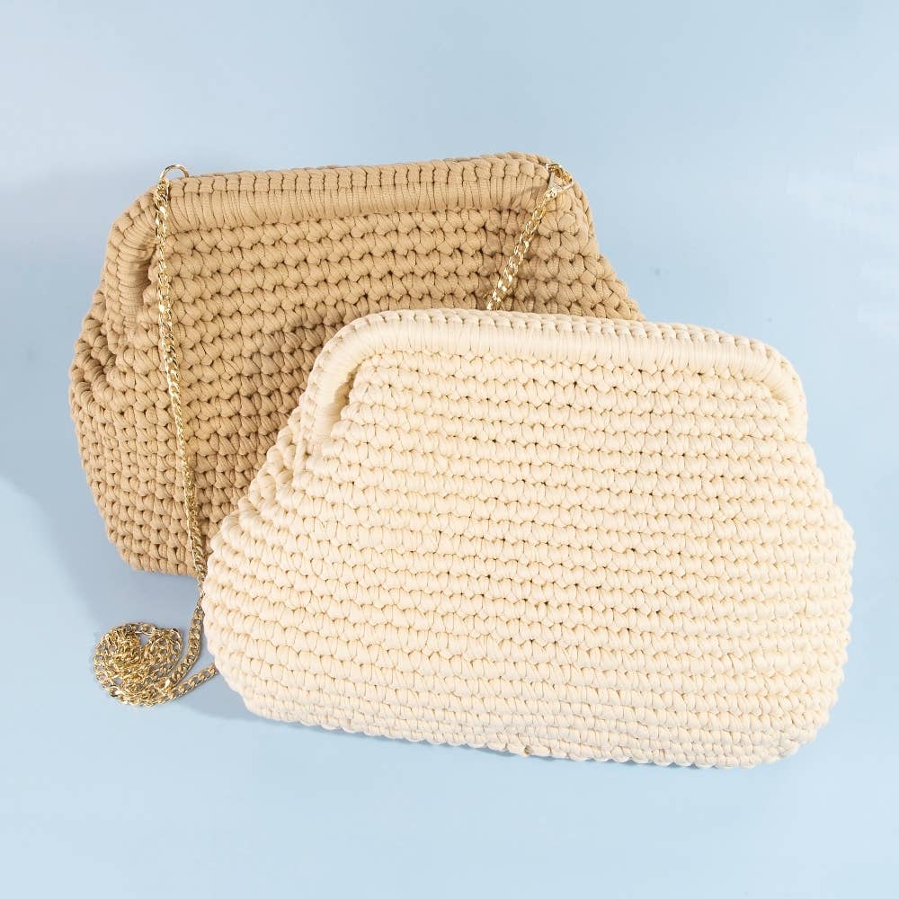 Braided Chain Strap Shoulder Bag