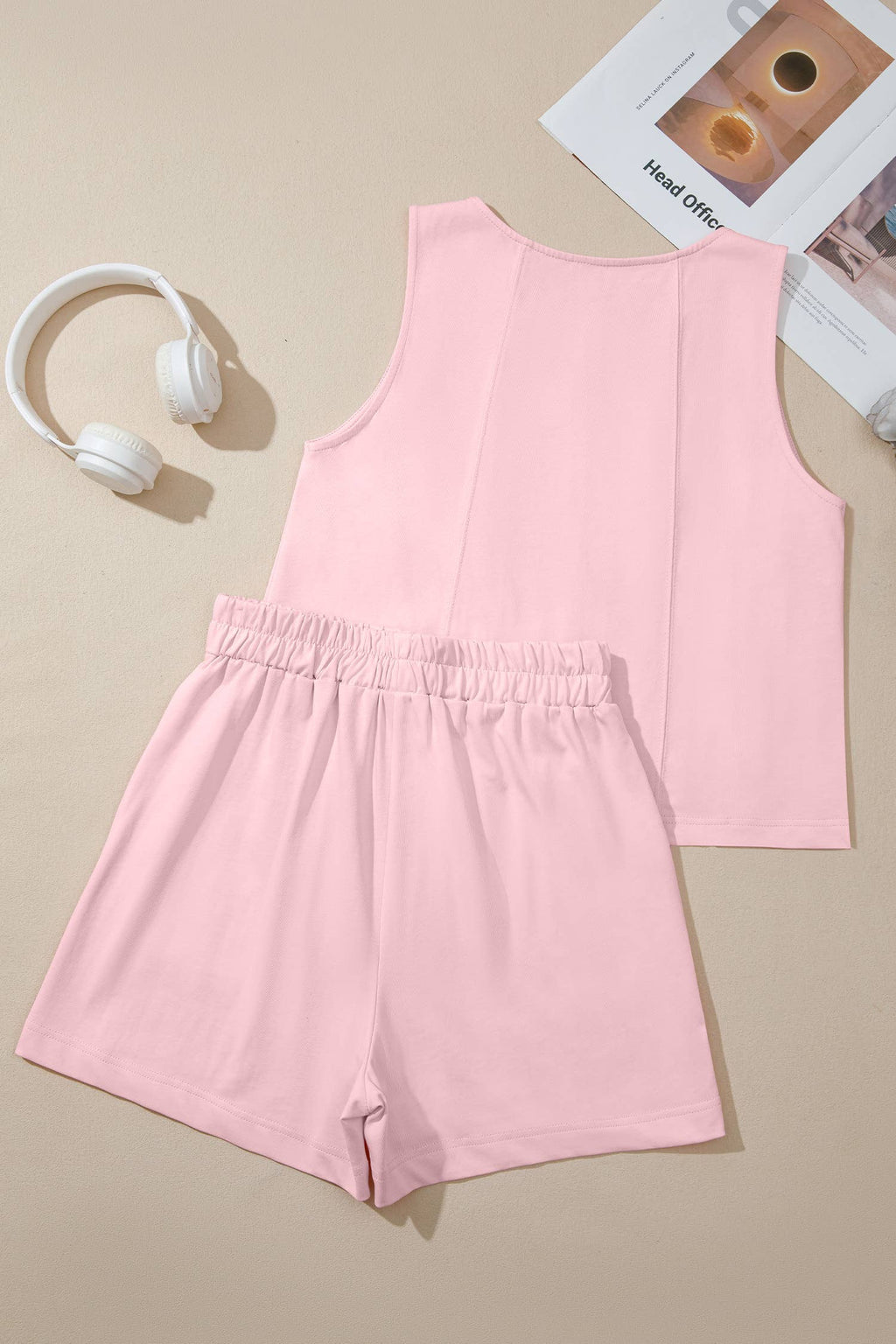 Stitched Pink Shorts