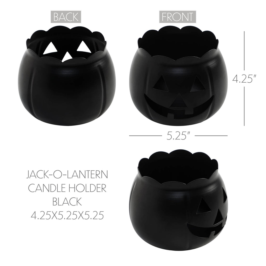 Black Metal Jack-O'-Lantern