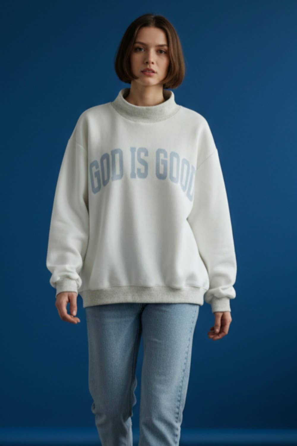 JESUS/GOD IS GOOD Reversible Sweatshirt