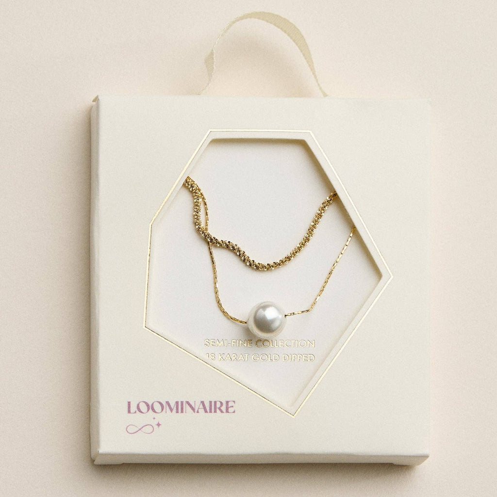 Pearl Chain Multi Necklace